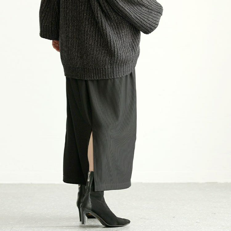 大きいサイズ レディース ストレッチリブナロースカート　maru-6729