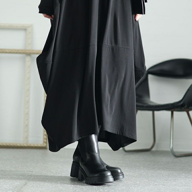 大きいサイズ レディース ボリュームコクーンワンピース　kt-7824510