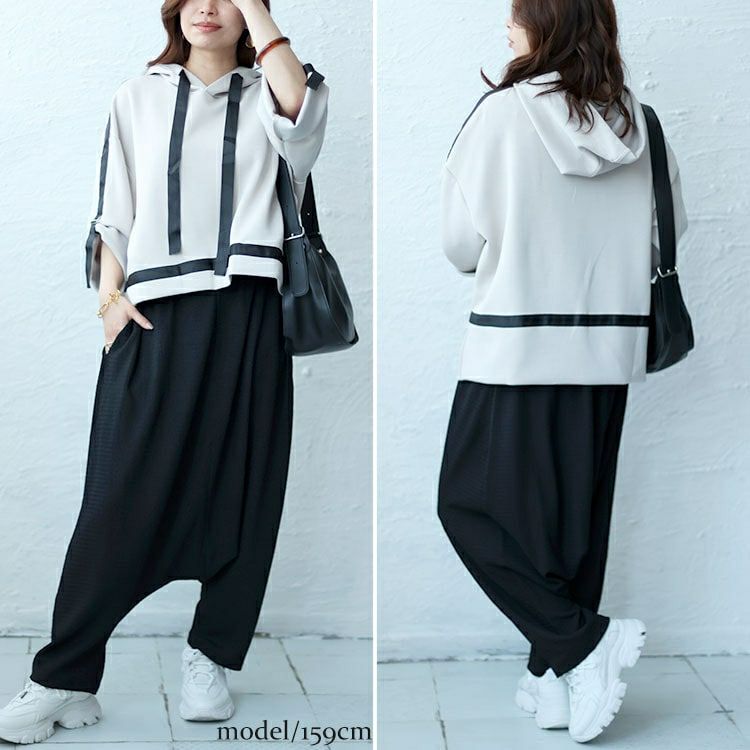 大きいサイズ レディース ハマーサルエルパンツ　fem-452