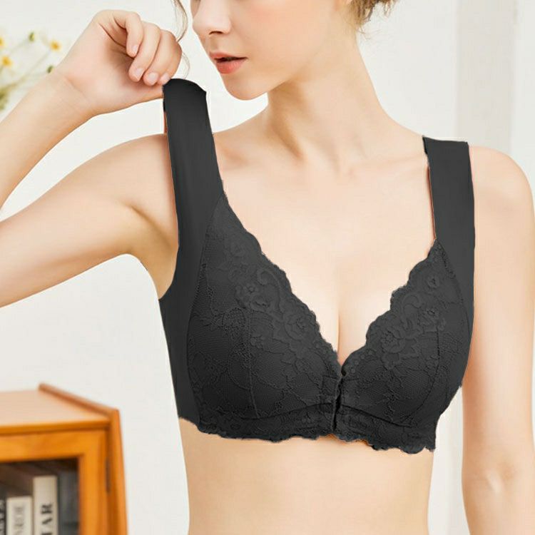 大きいサイズ レディース フロントホックシームレスブラジャー　goldy-1433