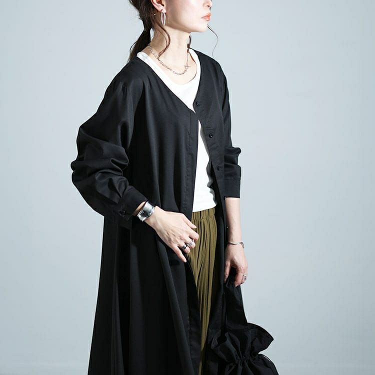 大きいサイズ レディース フィッシュテールVネックワンピース　nw-24003