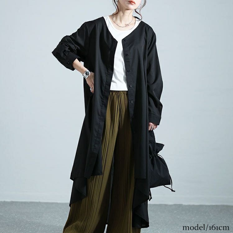 大きいサイズ レディース フィッシュテールVネックワンピース　nw-24003