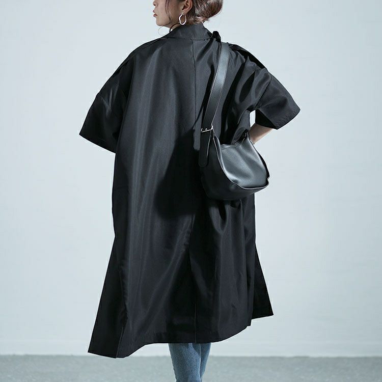 大きいサイズ レディース コート風シャツワンピース　nw-24001