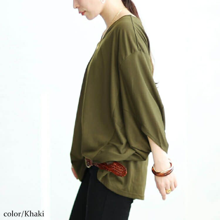 大きいサイズ レディース ワイドドルマンプルオーバー　fem-456