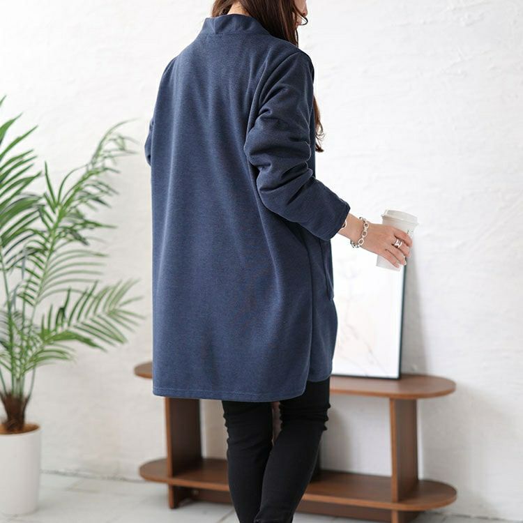 大きいサイズ レディース ロング丈トッパーカーディガン　cast-5542026