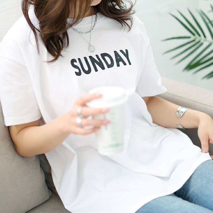 大きいサイズ レディース ロゴTシャツ　goldy-1457 【メール便可】