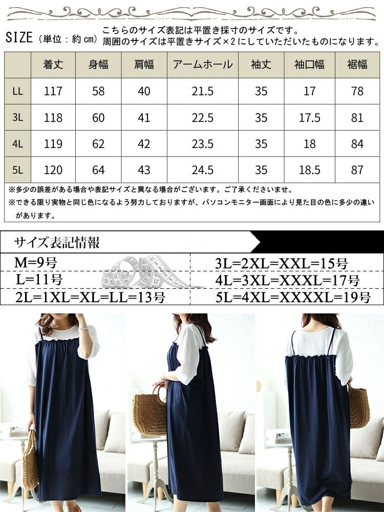 大きいサイズ レディース ミニフリルドッキングキャミワンピース　cast-5542030