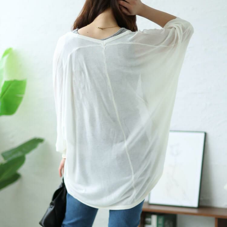 大きいサイズ レディース シアードルマンカーディガン　wn-0181 【メール便可】 オフホワイト