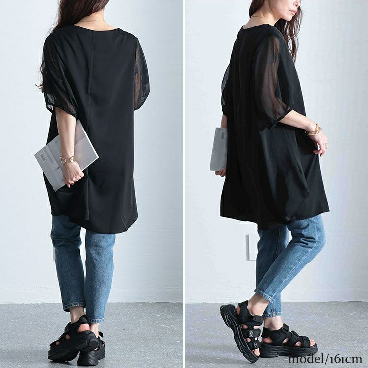 イベントセール】 大きいサイズ レディース シースルースリーブ