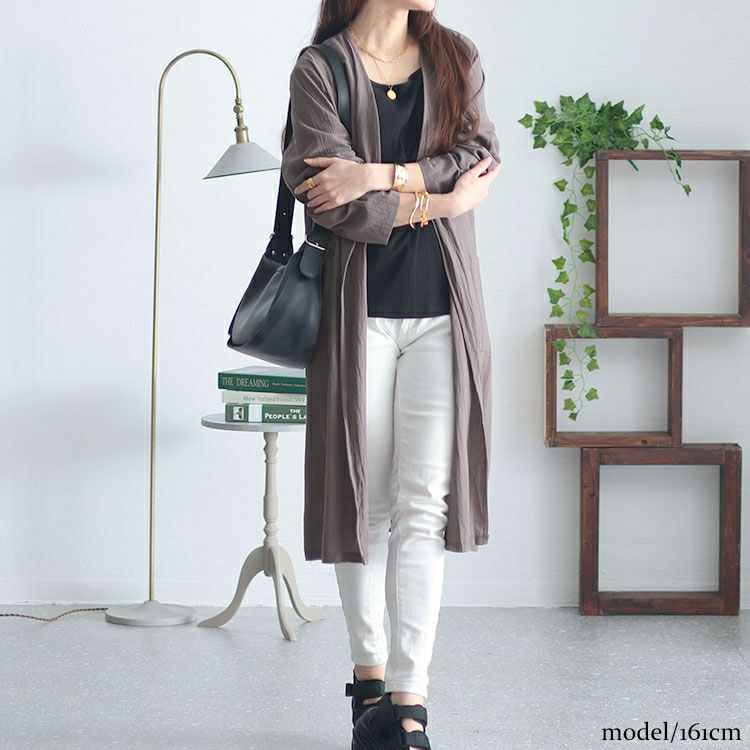 大きいサイズ レディース トッパーロングカーディガン　goldy-1452 【メール便可】