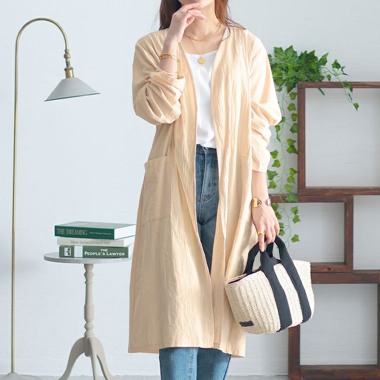 大きいサイズ レディース トッパーロングカーディガン　goldy-1452 【メール便可】