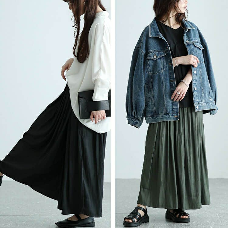 大きいサイズ レディース ラップギャザースカーチョ　nw-24011