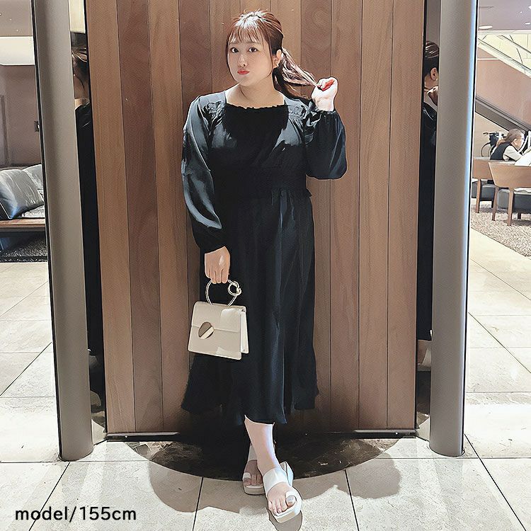 イベントセール】 大きいサイズ レディース バックリボンエスカルゴ