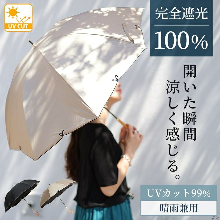 大きいサイズ レディース UV99％フルール55cm晴雨兼用傘　map-914049