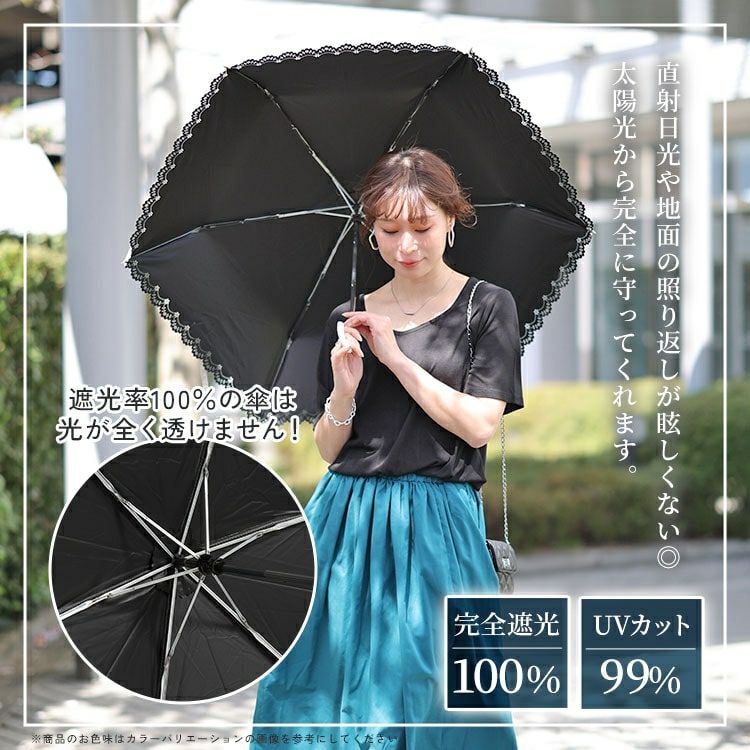 大きいサイズ レディース UV99％カットスイートフラワー55cm晴雨兼用折り畳み傘　map-924053