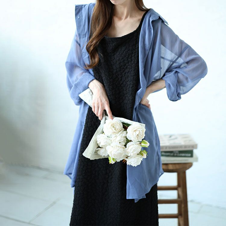 大きいサイズ レディース 前後2wayぽこぽこノースリーブワンピース　mncut-142035