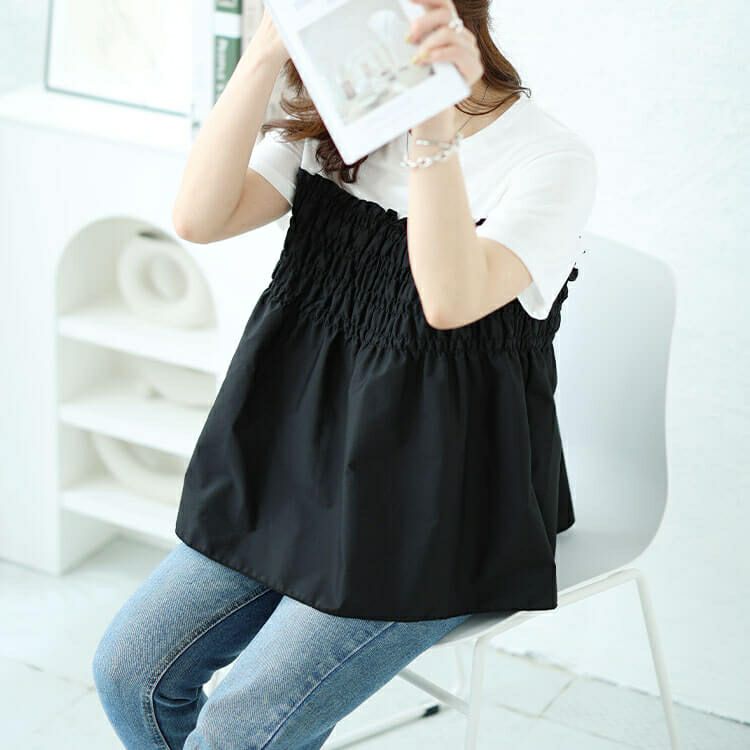 大きいサイズ レディース ビスチェドッキングシャーリングプルオーバー　plan-240051