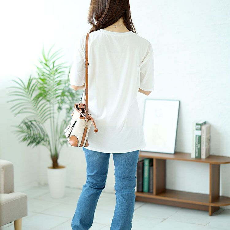 大きいサイズ レディース ビジュー付きロゴTシャツ　goldy-1490 【メール便可】