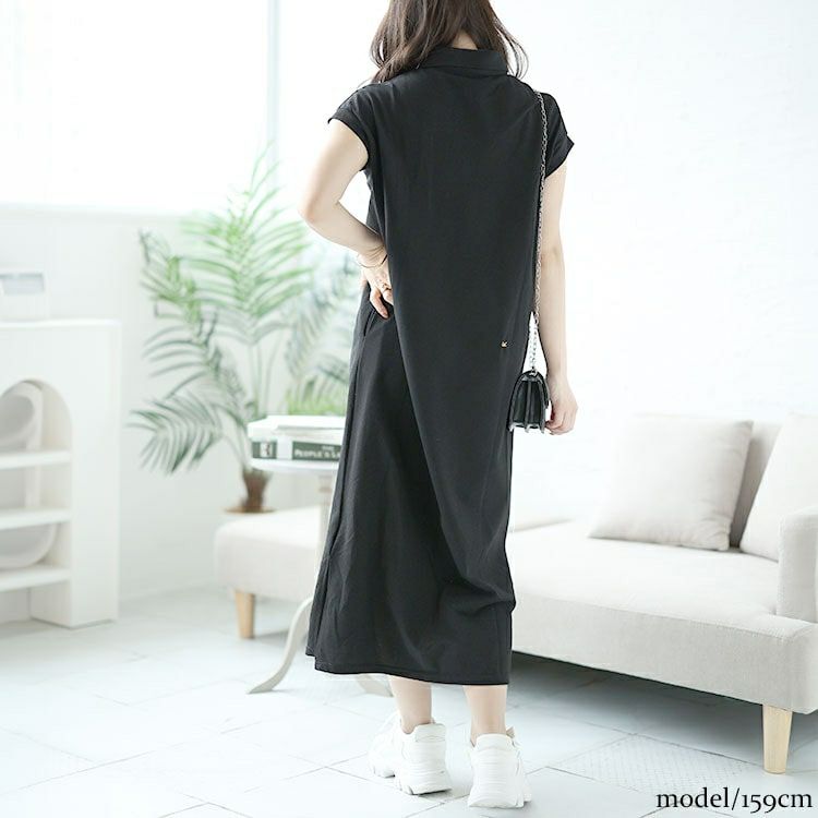 大きいサイズ レディース ポロワンピース　goldy-1484
