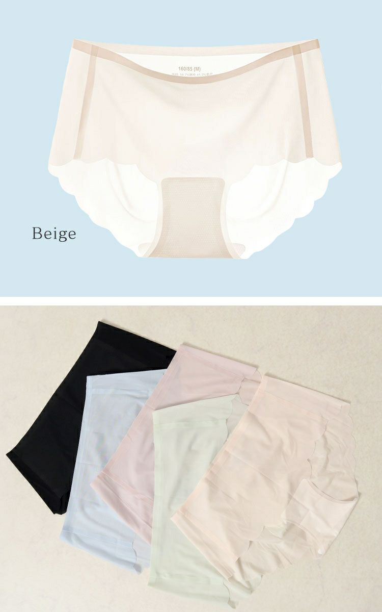 大きいサイズ レディース 接触冷感シームレスショーツ　goldy-1496 【メール便可】