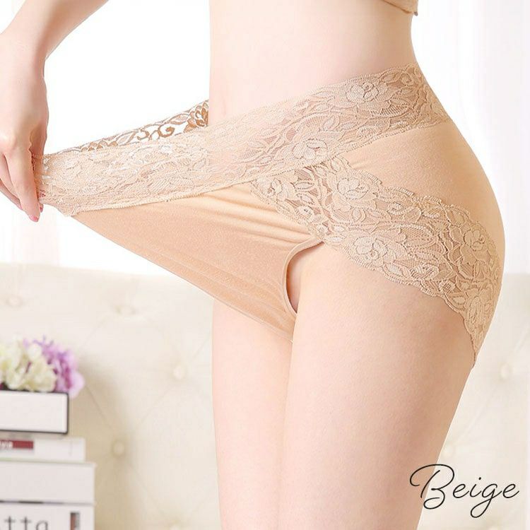 大きいサイズ レディース ストレッチ花柄レースショーツ　goldy-1487 【メール便可】