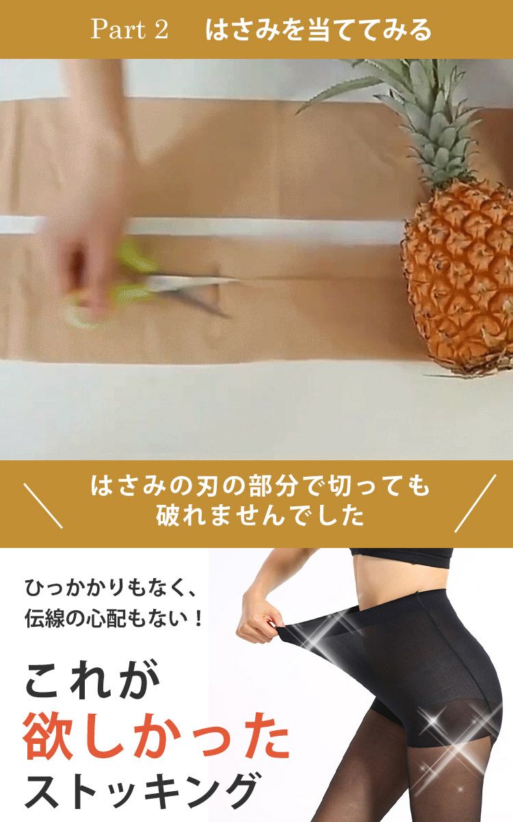 大きいサイズ レディース 新技術！伝線しにくいストッキング  LL-4L  引っかかり防止　goldy-1528 【メール便可】