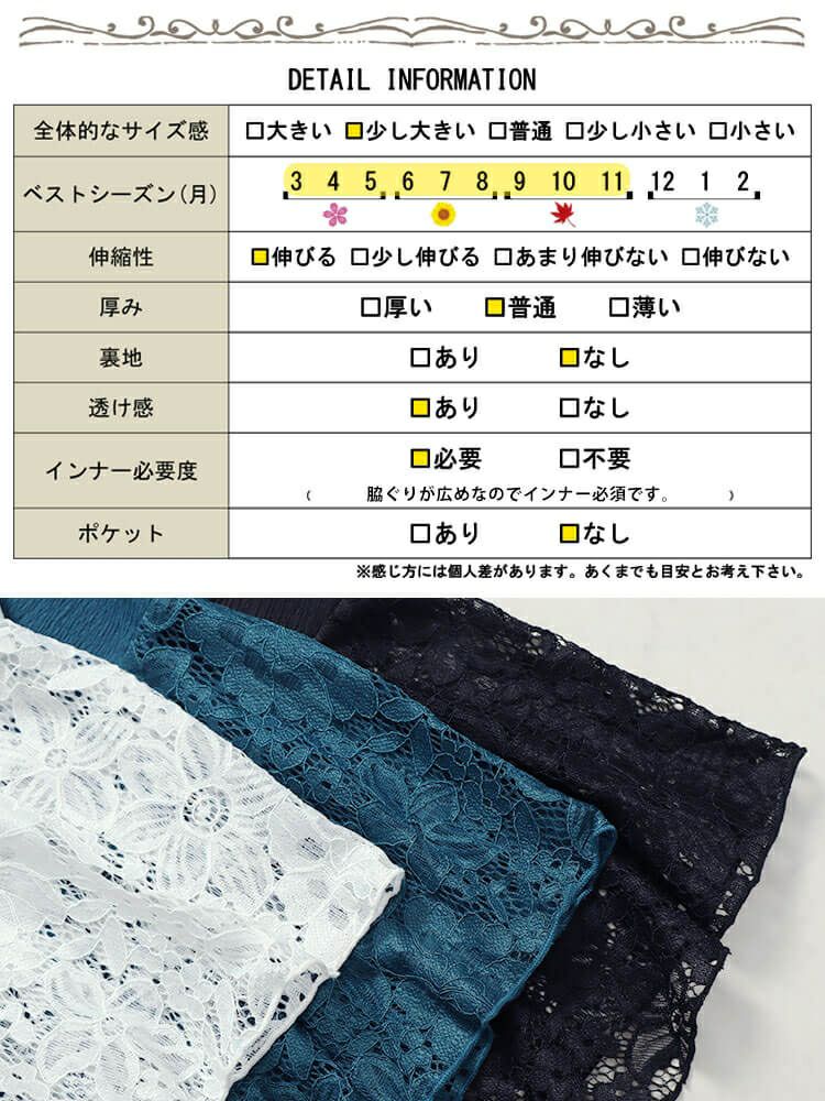 大きいサイズ レディース フラワーレースフレアスリーブプルオーバー　kt-7824720 【メール便可】