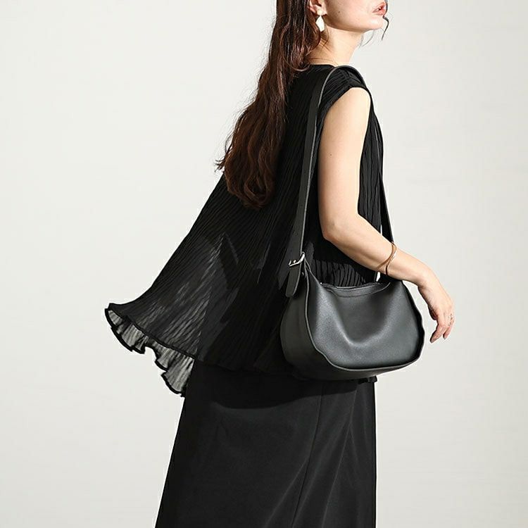 大きいサイズ レディース プリーツイレギュラーヘムレイヤードノースリーブワンピース　maru-30006