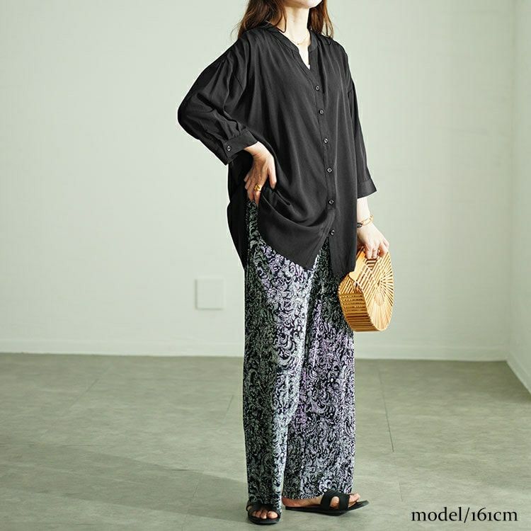 大きいサイズ レディース 前後ボタンスキッパーシャツ　fem-508 【メール便可】