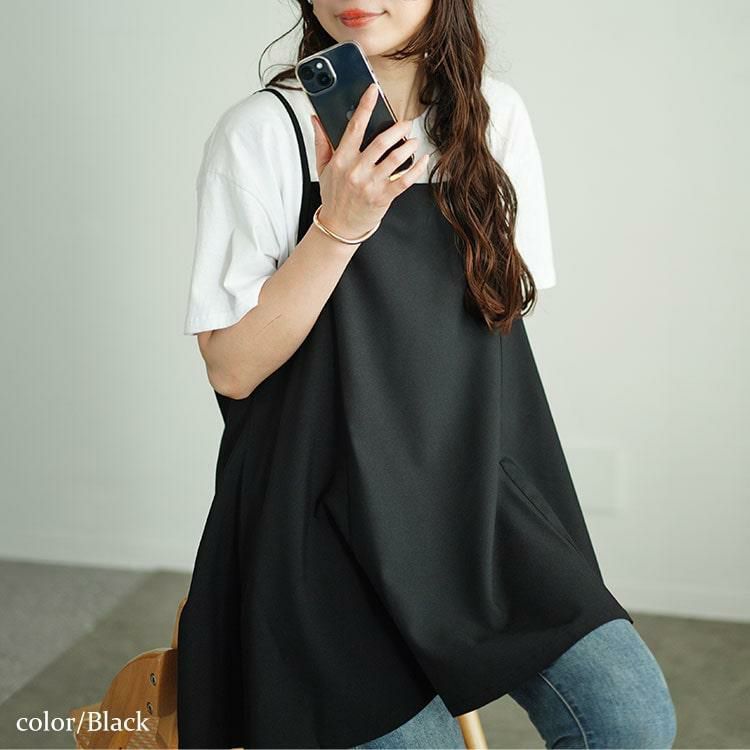 大きいサイズ レディース フレアキャミソールチュニック maru-30056