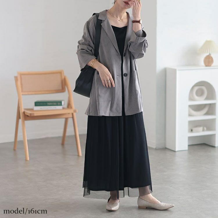 大きいサイズ レディース チュールギャザースカート　cpdai-640527