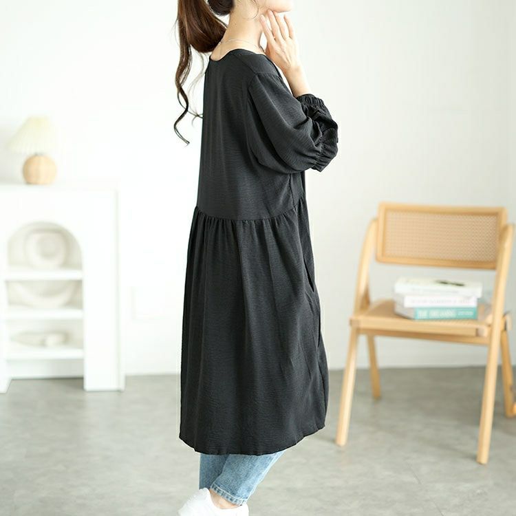 イベントセール】 大きいサイズ レディース 胸下ギャザー切替え