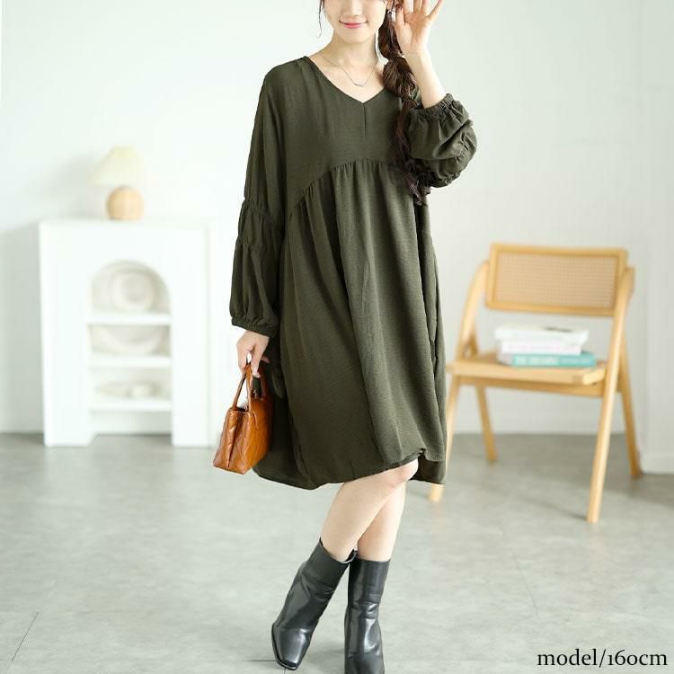 イベントセール】 大きいサイズ レディース 胸下ギャザー切替え