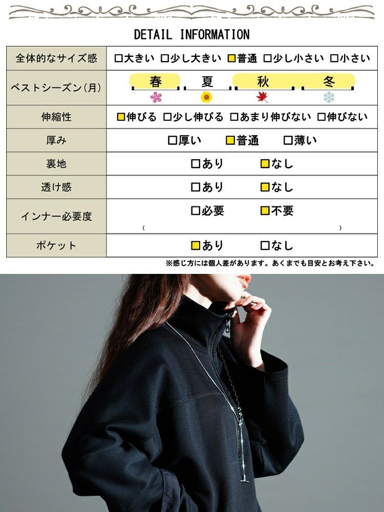 大きいサイズ レディース ハーフジップサイドスリットワンピース nw