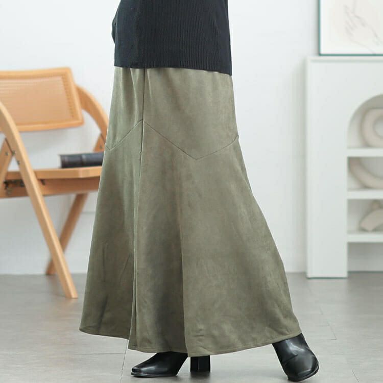 大きいサイズ レディース ストレッチスエードマーメイドスカート　tog-1011