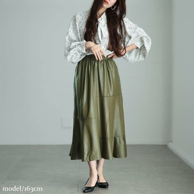 イベントセール】 大きいサイズ レディース ストレッチフェイクレザー