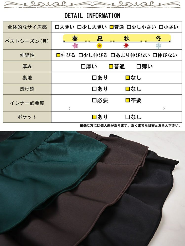 大きいサイズ レディース フリルジャンパースカート　fem-536