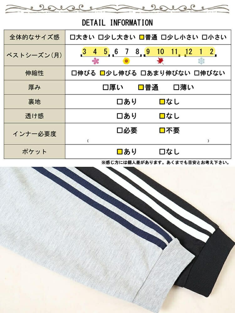大きいサイズ レディース 袖ラインVネックロゴスウェット　bai-0159