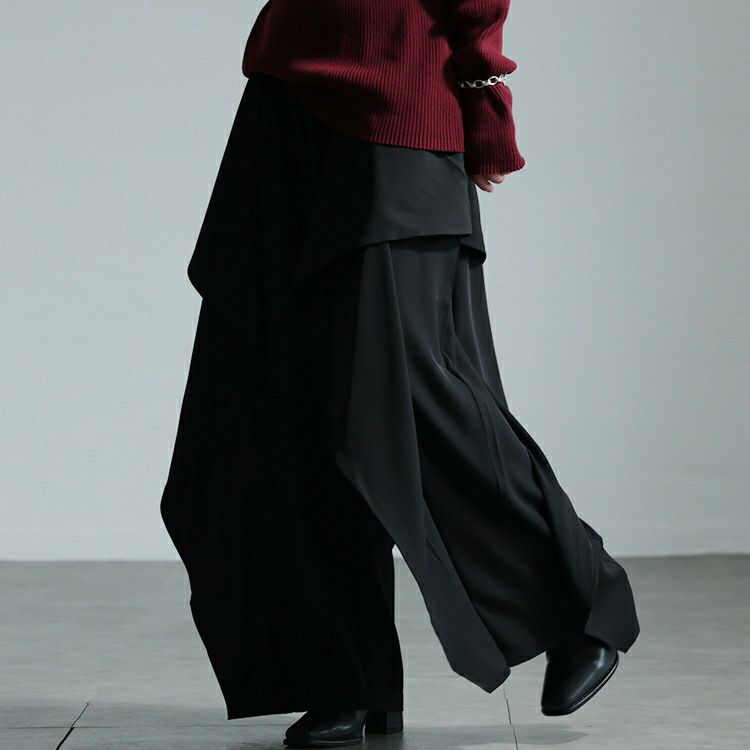 大きいサイズ レディース カスケードパンツ　sw-0664