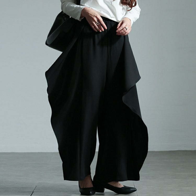 大きいサイズ レディース カスケードパンツ　sw-0664