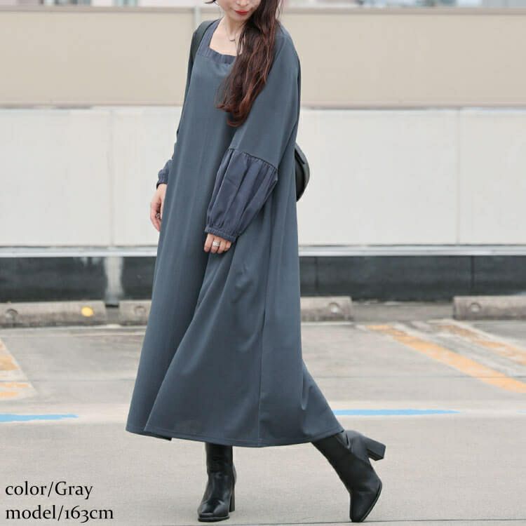 大きいサイズ レディース ヴィラーゴスリーブワンピース　fem-531