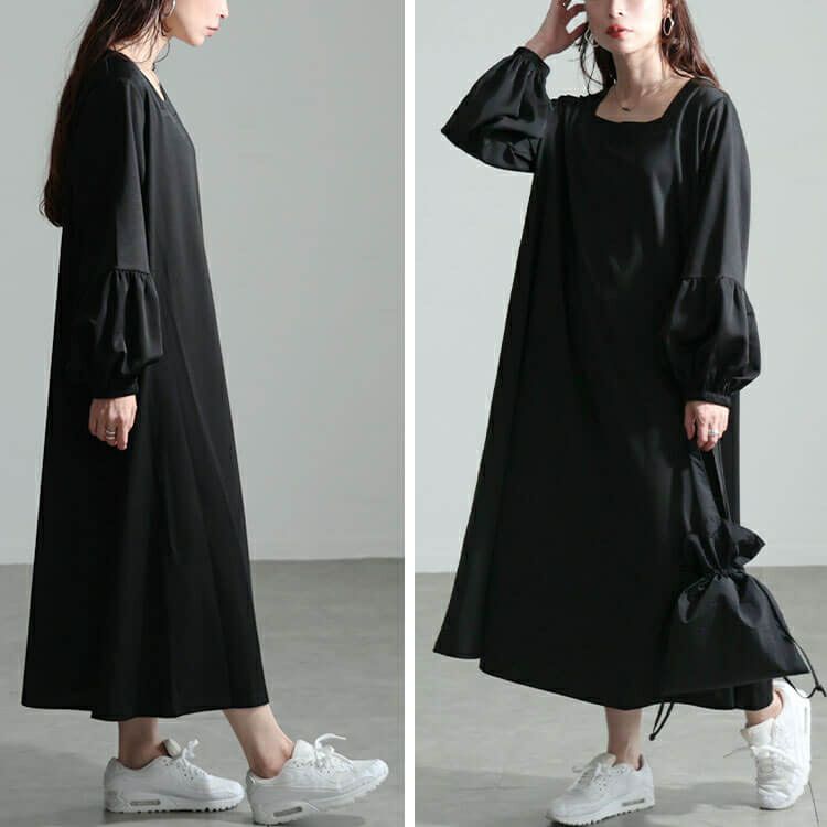 大きいサイズ レディース ヴィラーゴスリーブワンピース　fem-531