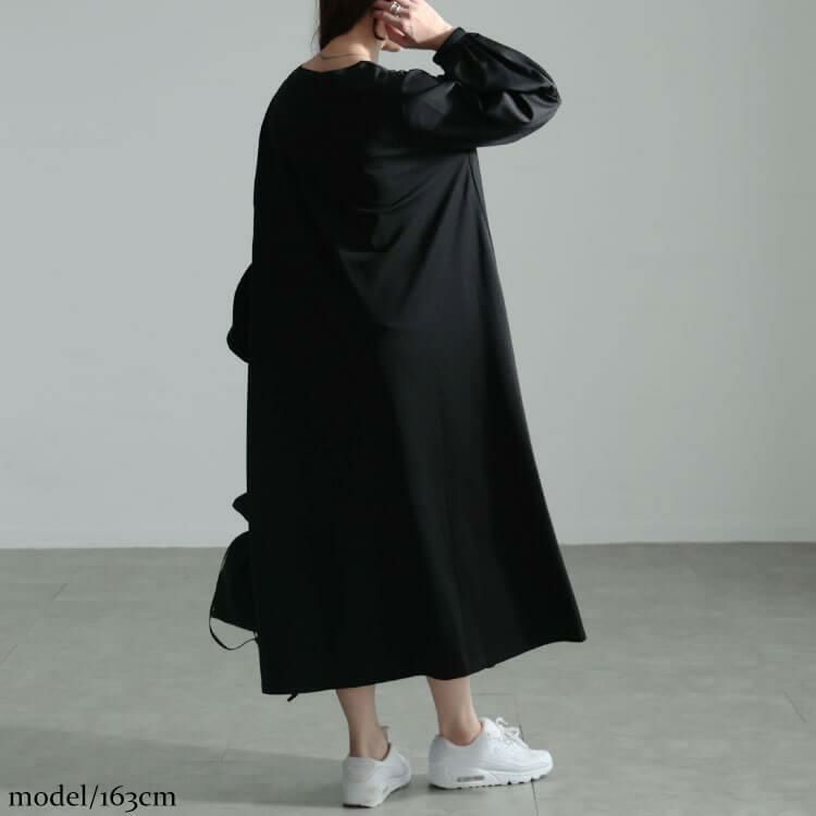 大きいサイズ レディース ヴィラーゴスリーブワンピース　fem-531 ブラック