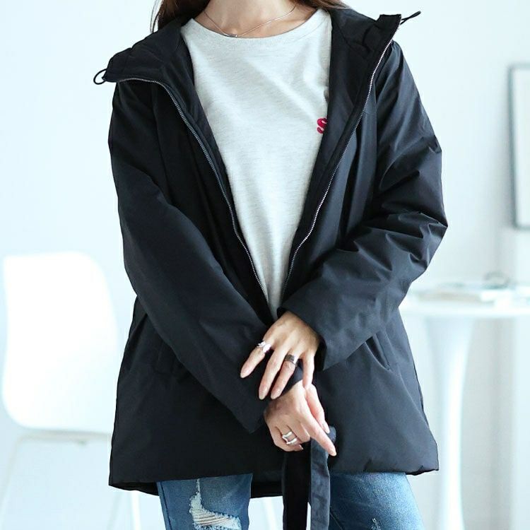 大きいサイズ レディース 中綿マウンテンパーカー　mnfk-548506