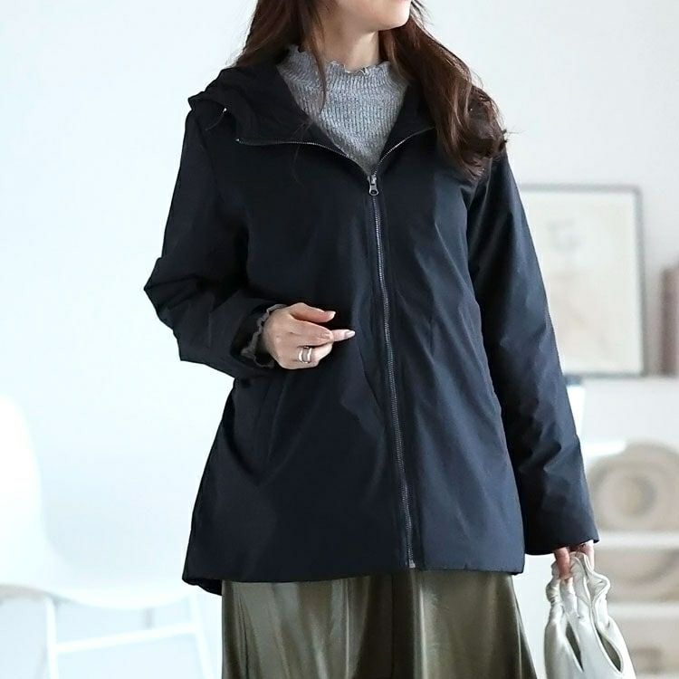 大きいサイズ レディース 中綿マウンテンパーカー　mnfk-548506