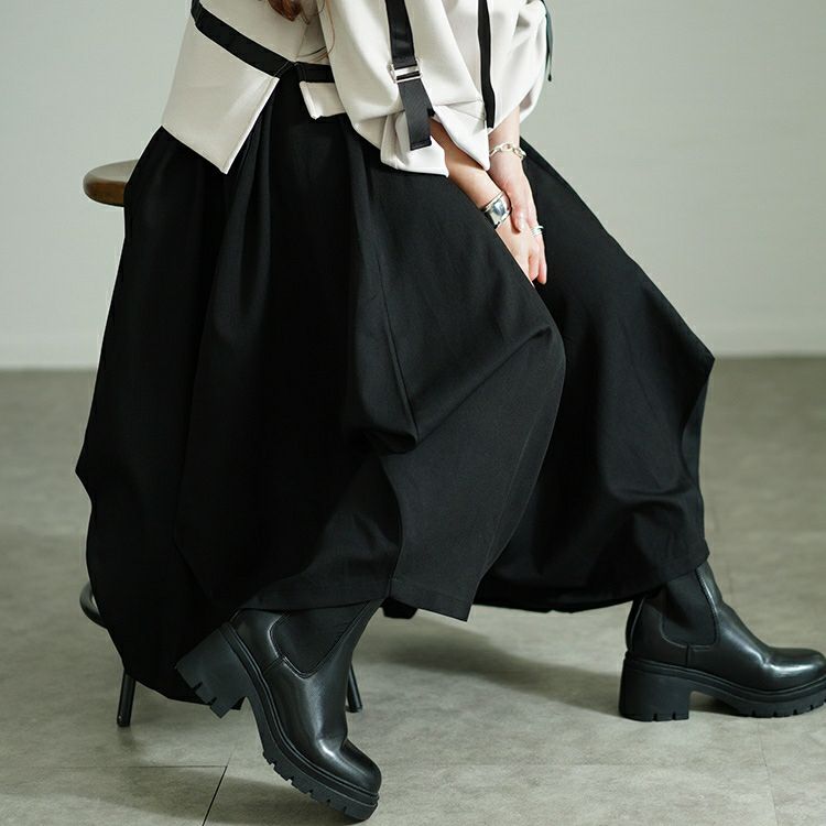 大きいサイズ レディース 変形ワイドバルーンパンツ　sw-0686
