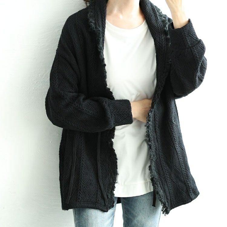 大きいサイズ レディース フリンジガウンカーディガン　jp506