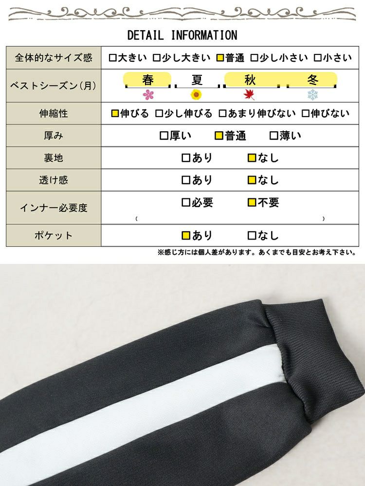 大きいサイズ レディース 裏起毛袖ラインジップアップパーカー　goldy-1613