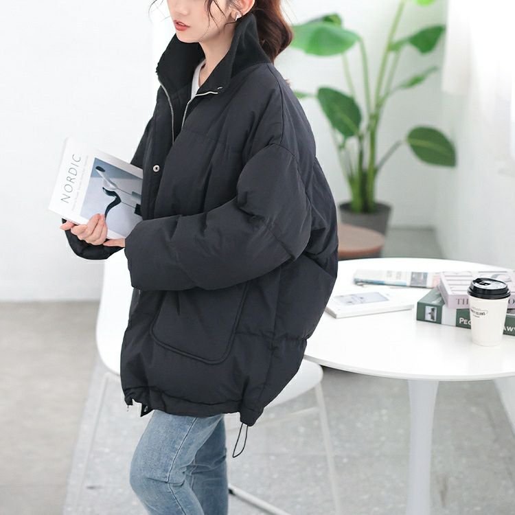 大きいサイズ レディース スタンドリブ中綿モンスタージャケット　maru-30070