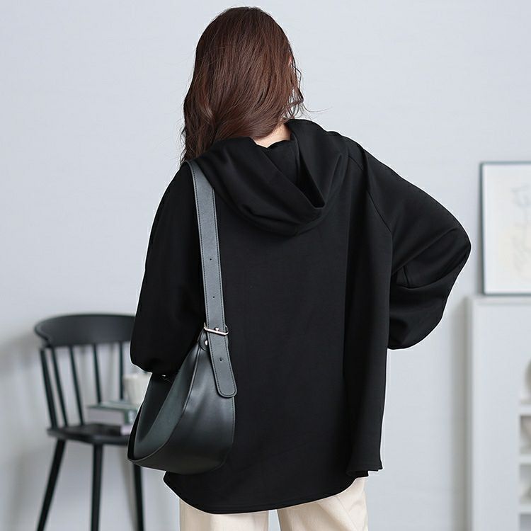 大きいサイズ レディース ボリュームスリーブラグランフレアパーカー　maru-30079